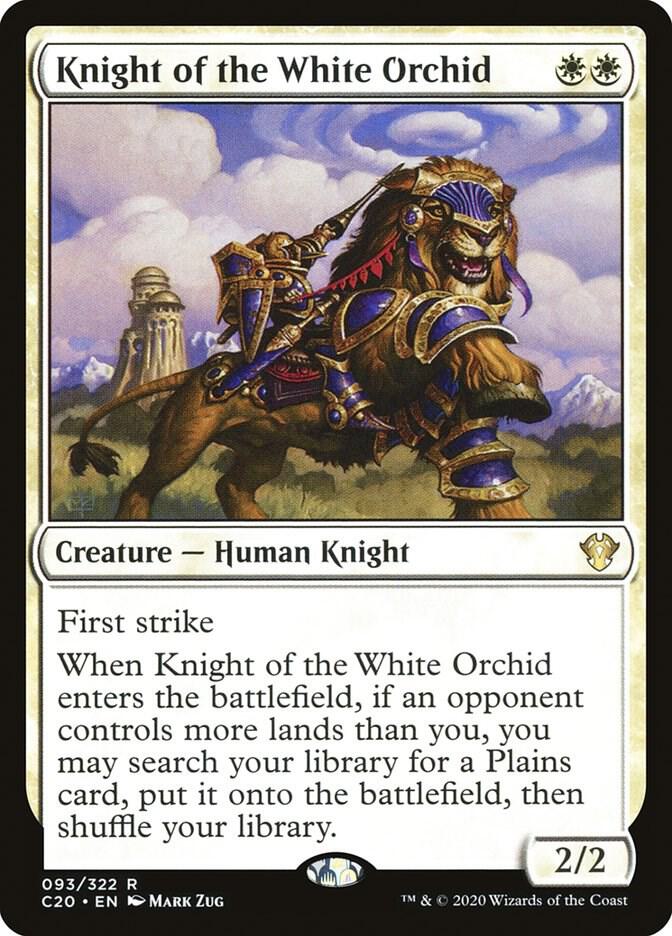 Knight of the White Orchid 93 card from Commander 2020