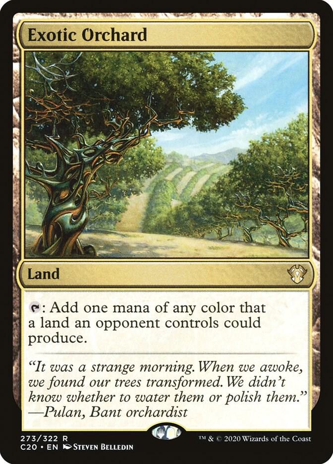 Exotic Orchard 273 card from Commander 2020