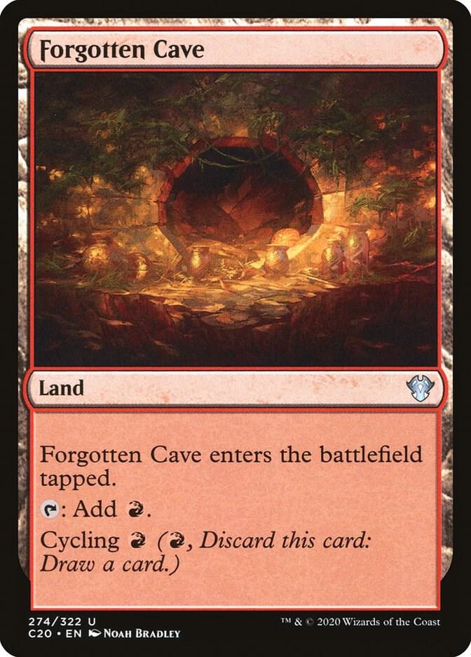 Forgotten Cave 274 card from Commander 2020