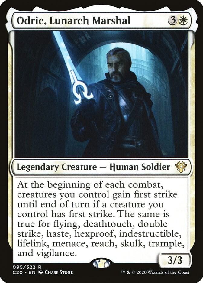 Odric, Lunarch Marshal 95 card from Commander 2020