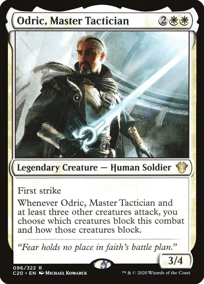 Odric, Master Tactician 96 card from Commander 2020