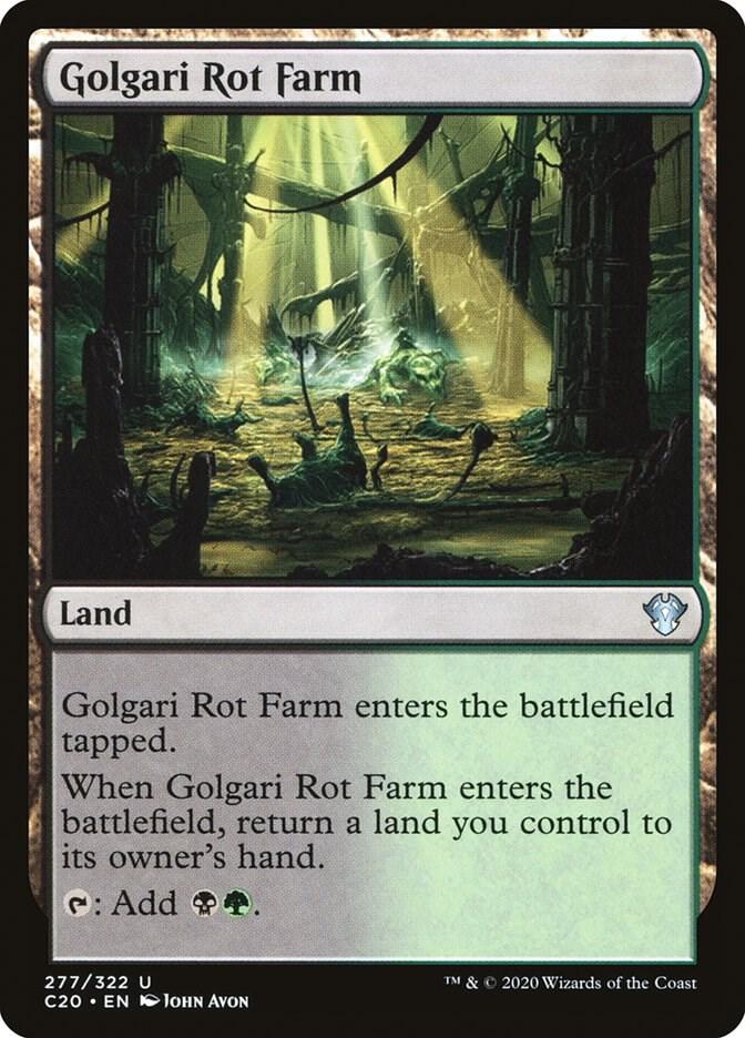 Golgari Rot Farm 277 card from Commander 2020