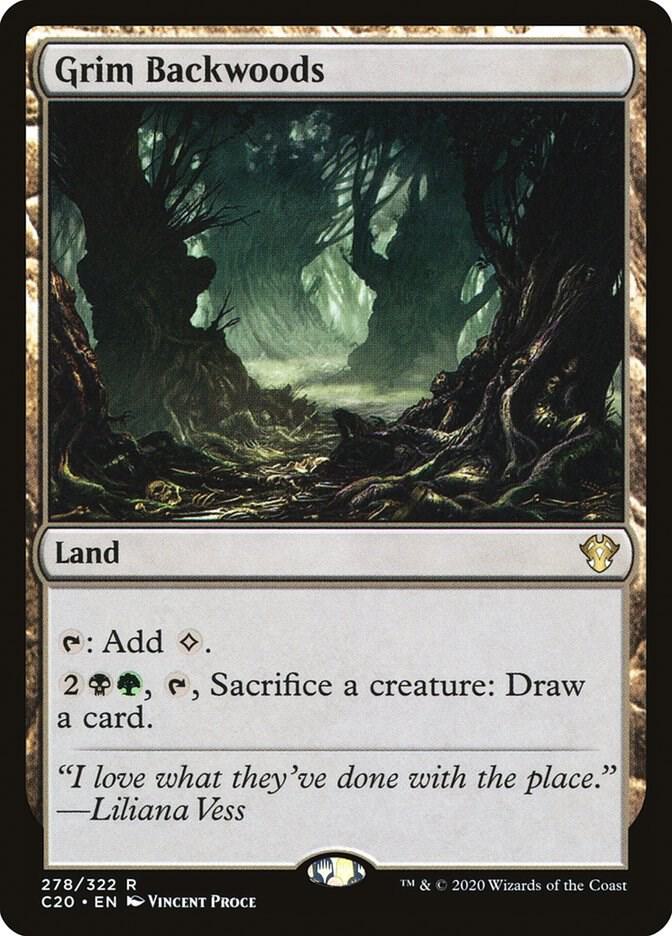 Grim Backwoods 278 card from Commander 2020