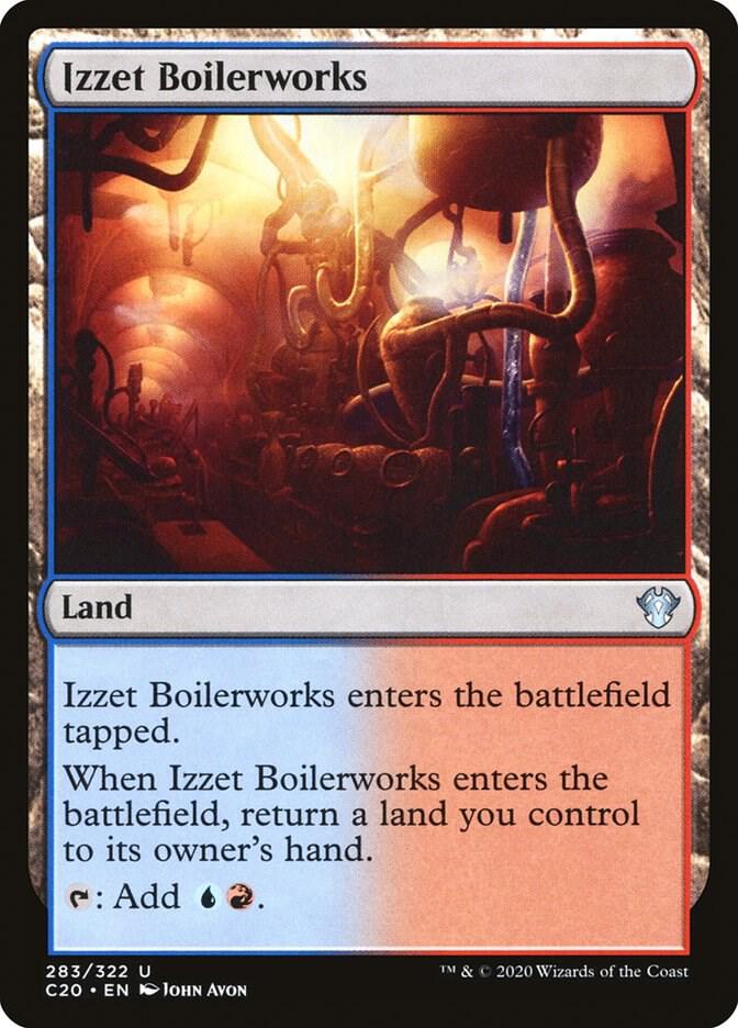 Izzet Boilerworks 283 card from Commander 2020