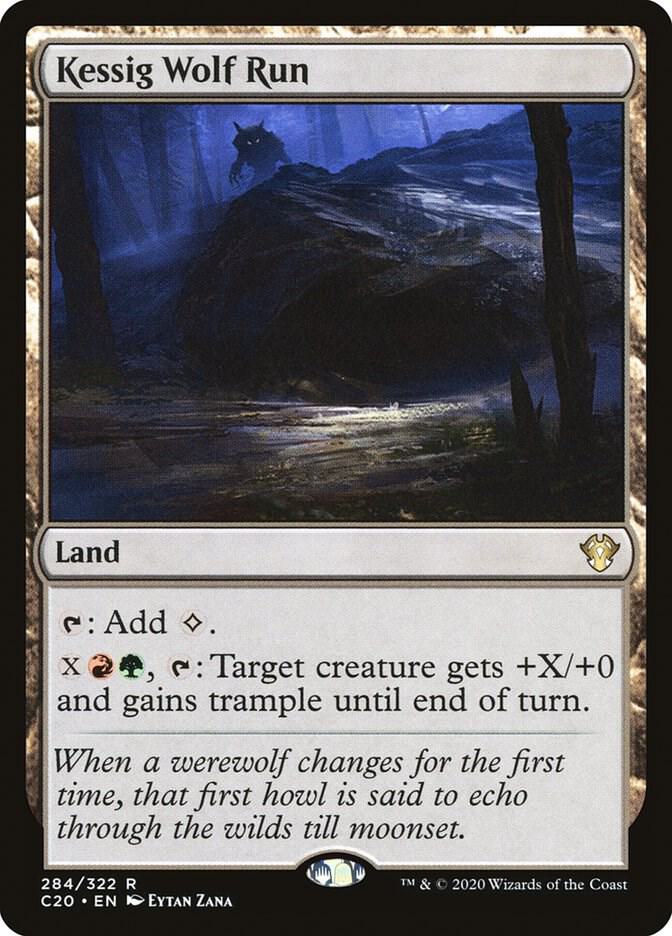 Kessig Wolf Run 284 card from Commander 2020
