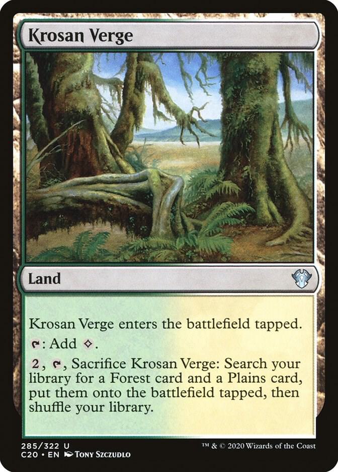 Krosan Verge 285 card from Commander 2020
