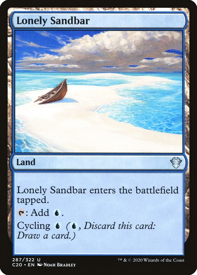 Lonely Sandbar 287 card from Commander 2020