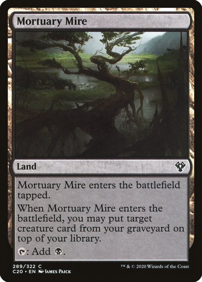 Mortuary Mire 289 card from Commander 2020