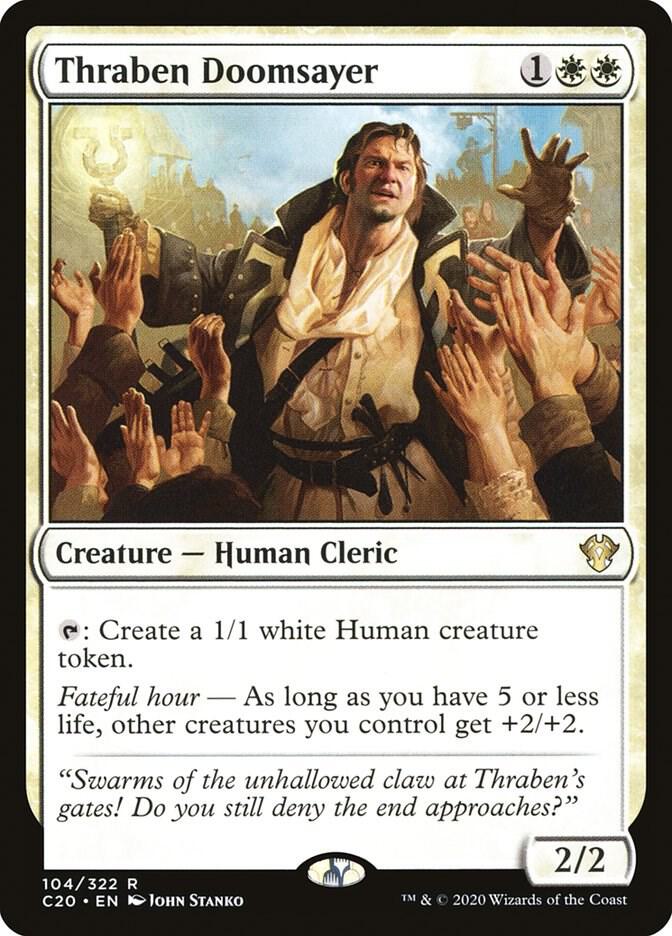 Thraben Doomsayer 104 card from Commander 2020