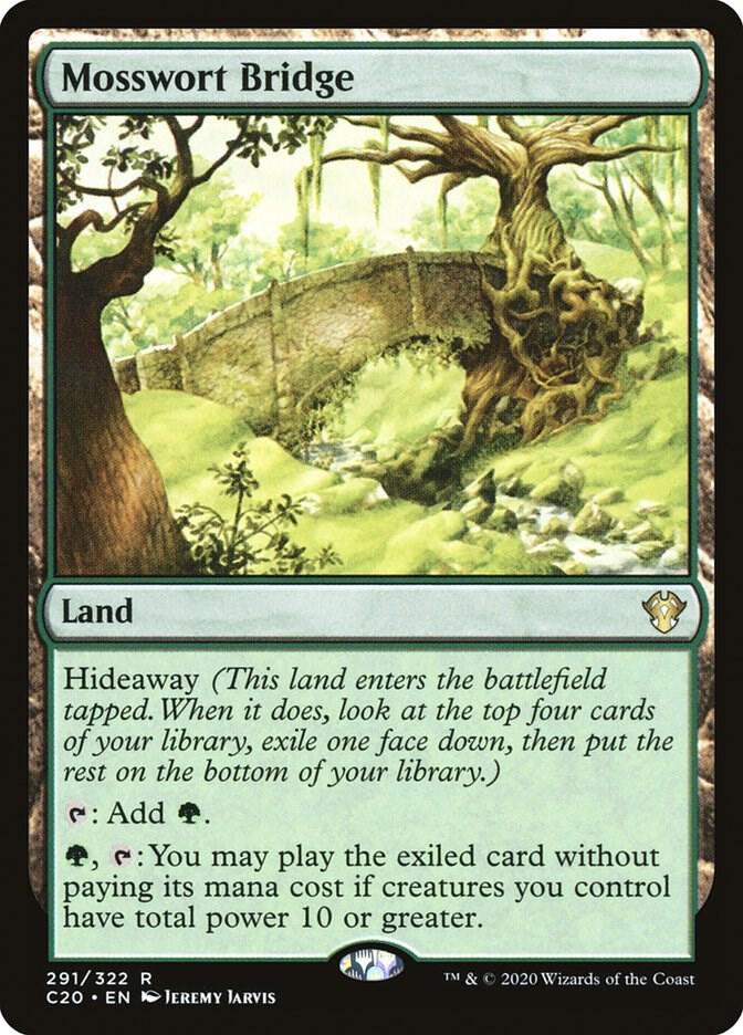 Mosswort Bridge 291 card from Commander 2020