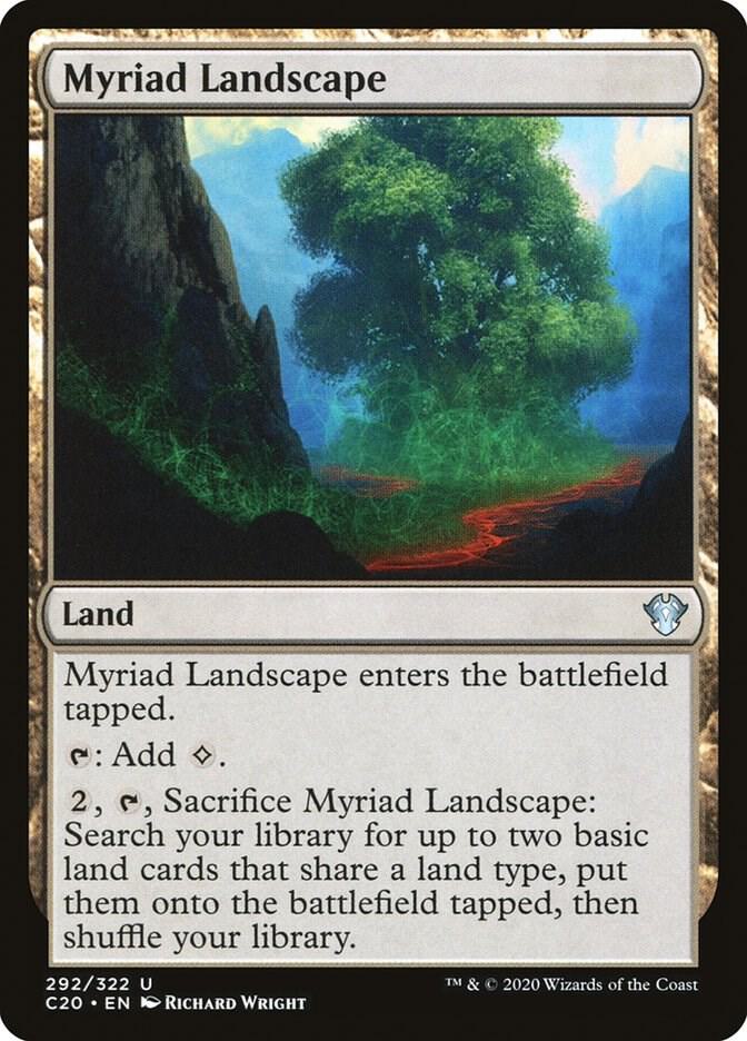 Myriad Landscape 292 card from Commander 2020