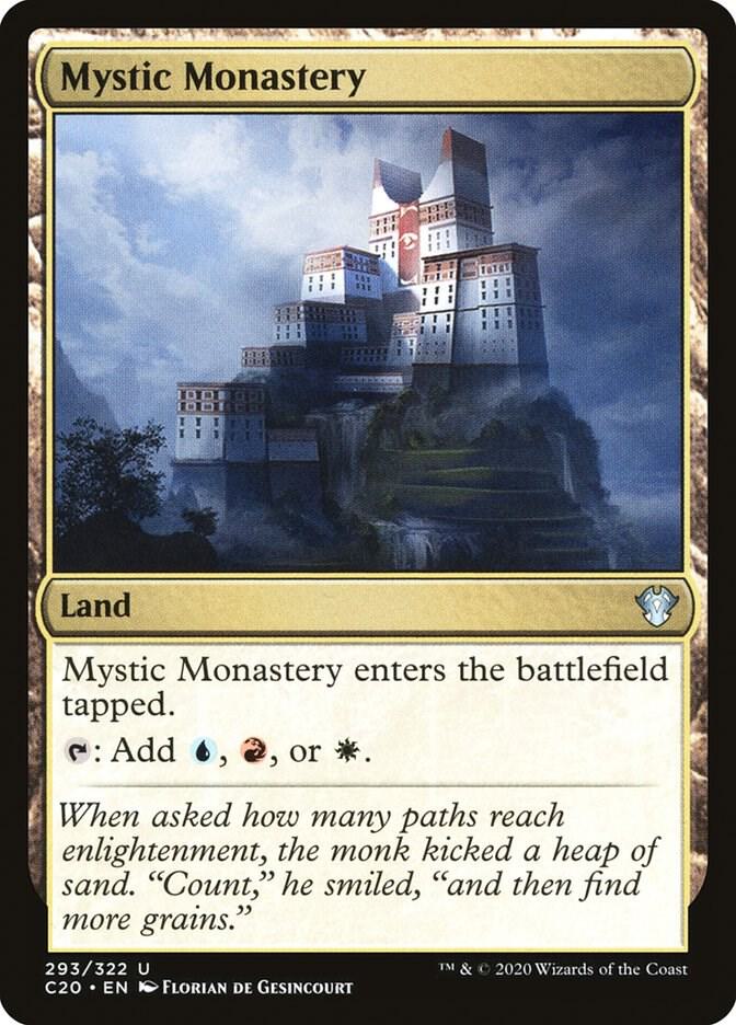 Mystic Monastery 293 card from Commander 2020