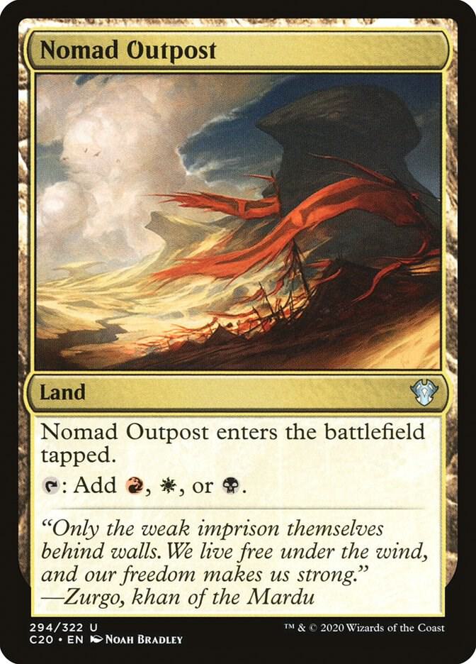 Nomad Outpost 294 card from Commander 2020