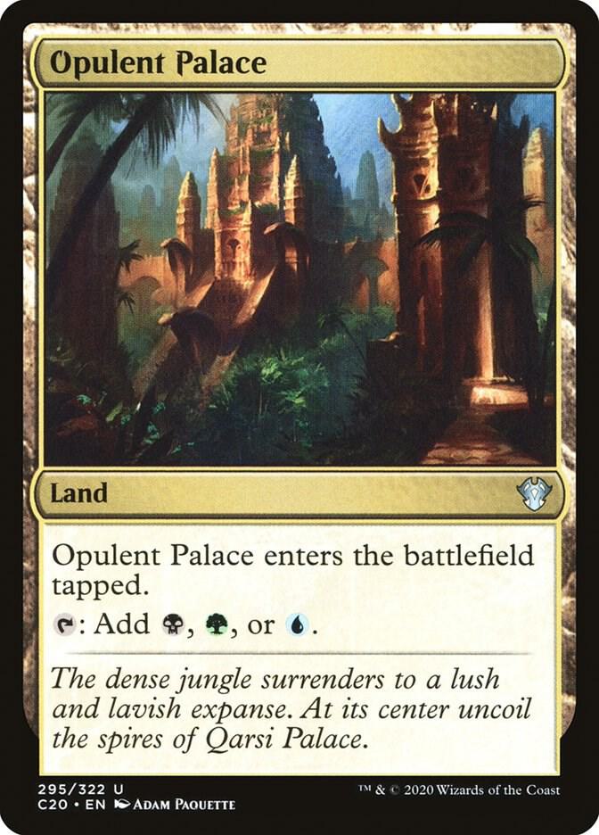 Opulent Palace 295 card from Commander 2020