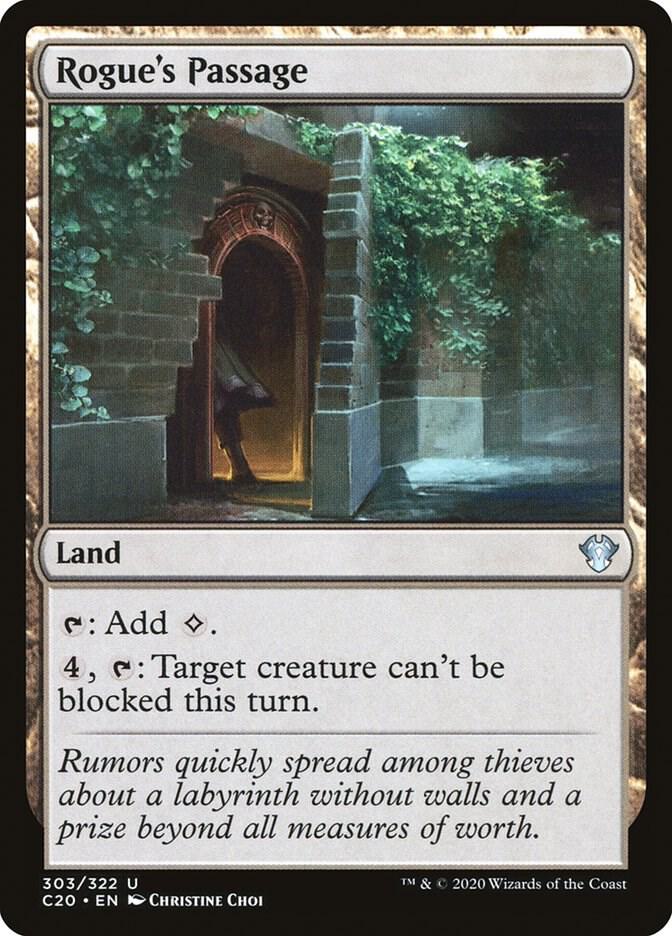 Rogue's Passage 303 card from Commander 2020