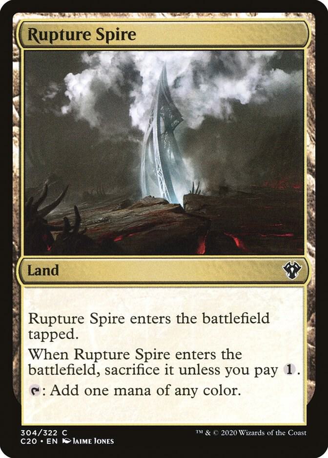 Rupture Spire 304 card from Commander 2020