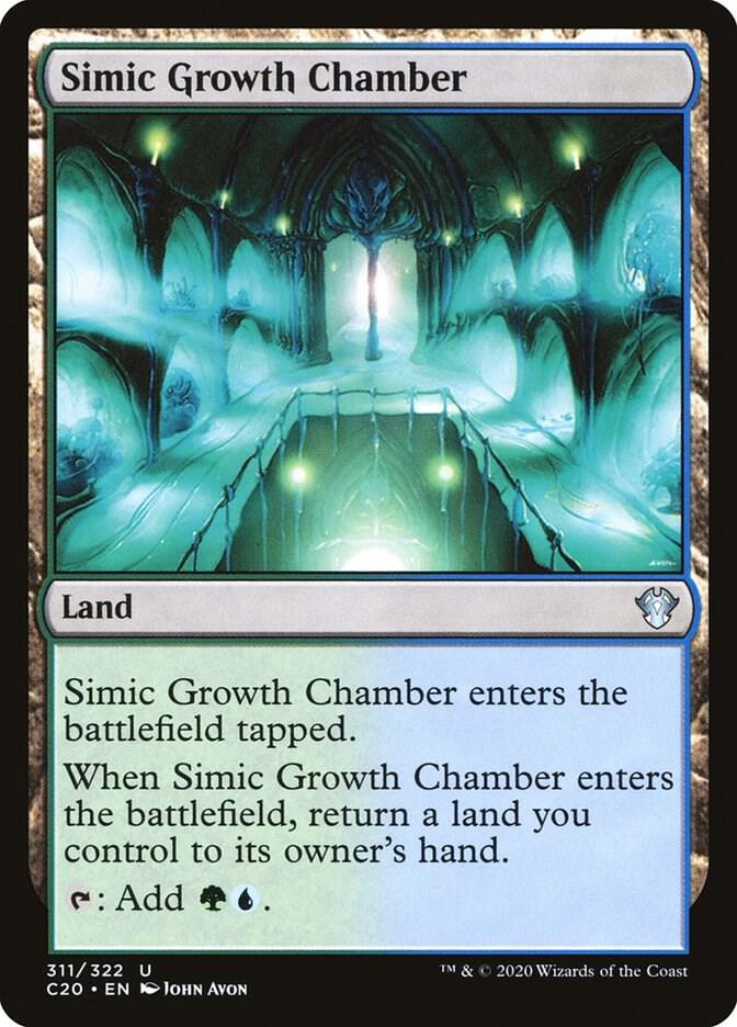 Simic Growth Chamber 311 card from Commander 2020