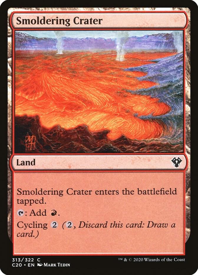 Smoldering Crater 313 card from Commander 2020