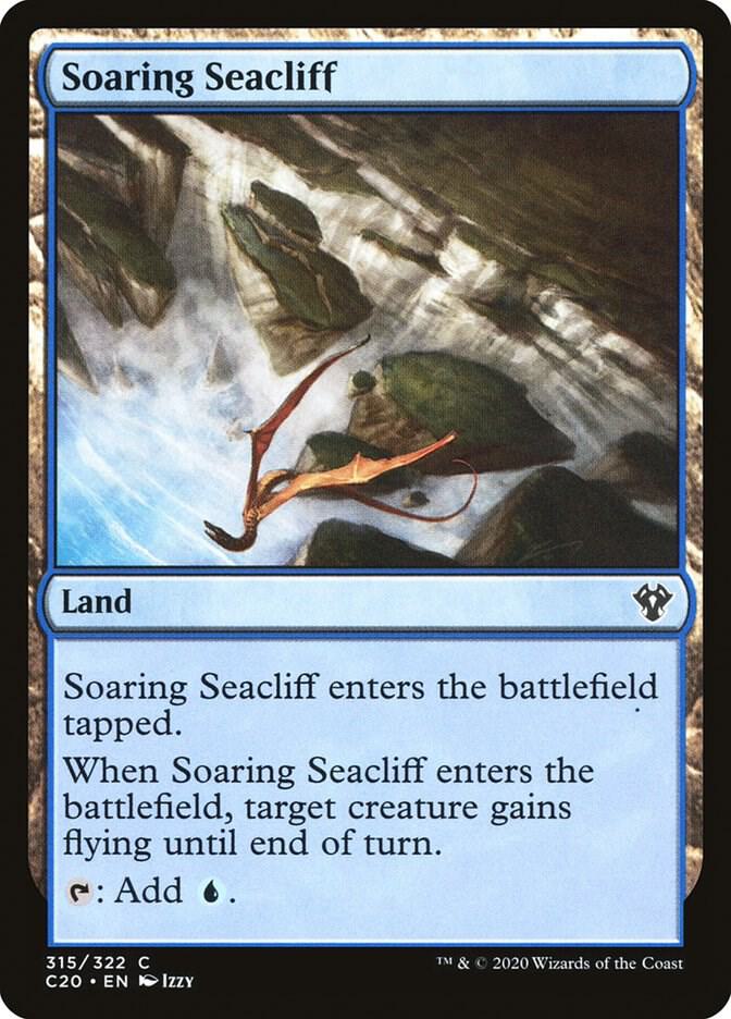 Soaring Seacliff 315 card from Commander 2020