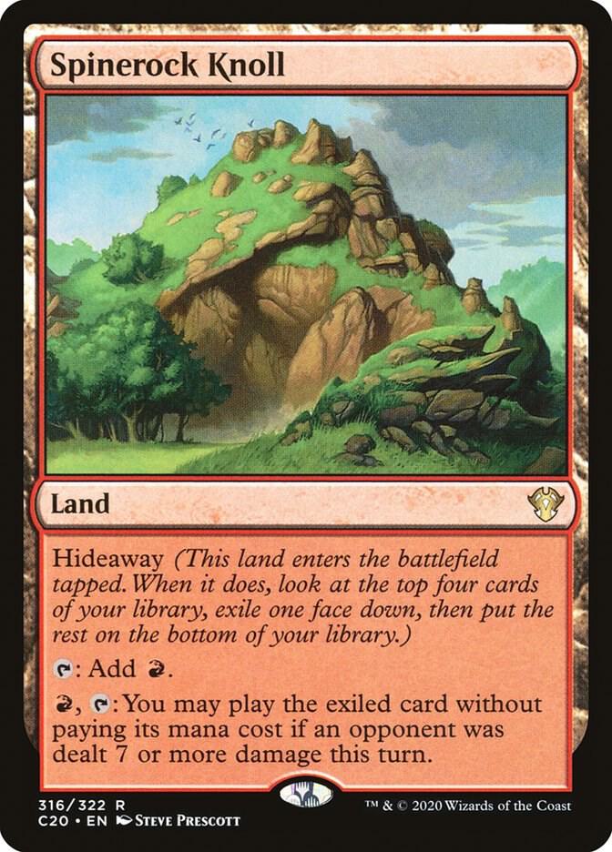 Spinerock Knoll 316 card from Commander 2020