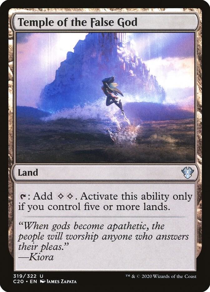 Temple of the False God 319 card from Commander 2020