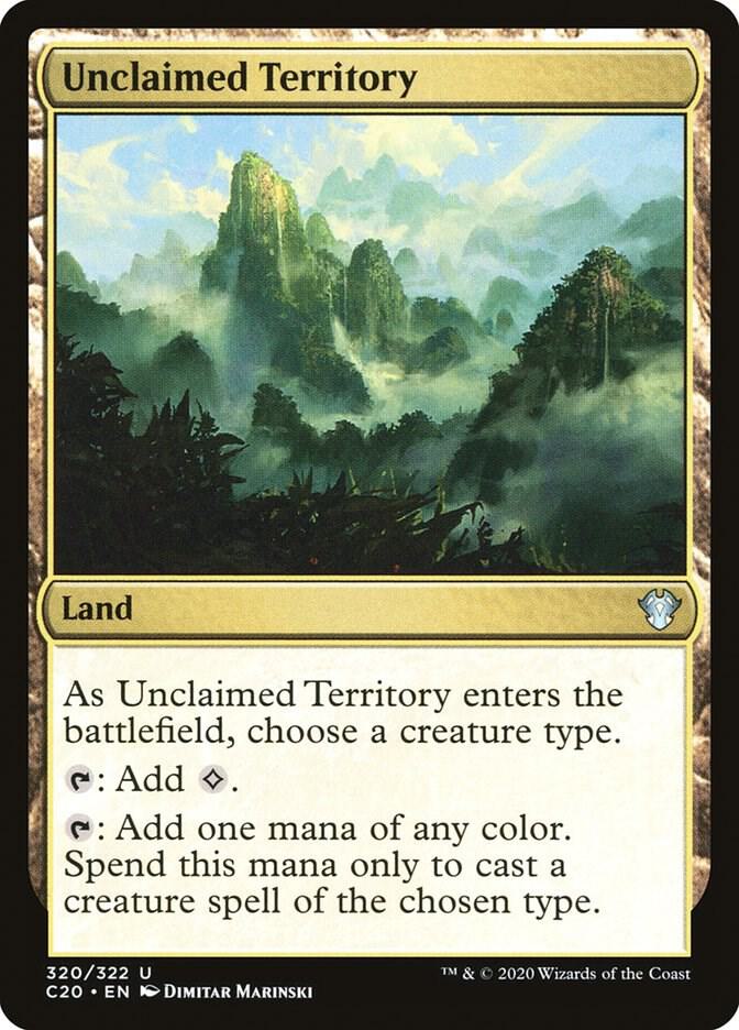 Unclaimed Territory 320 card from Commander 2020