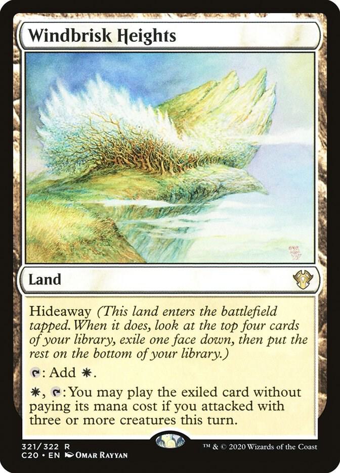 Windbrisk Heights 321 card from Commander 2020
