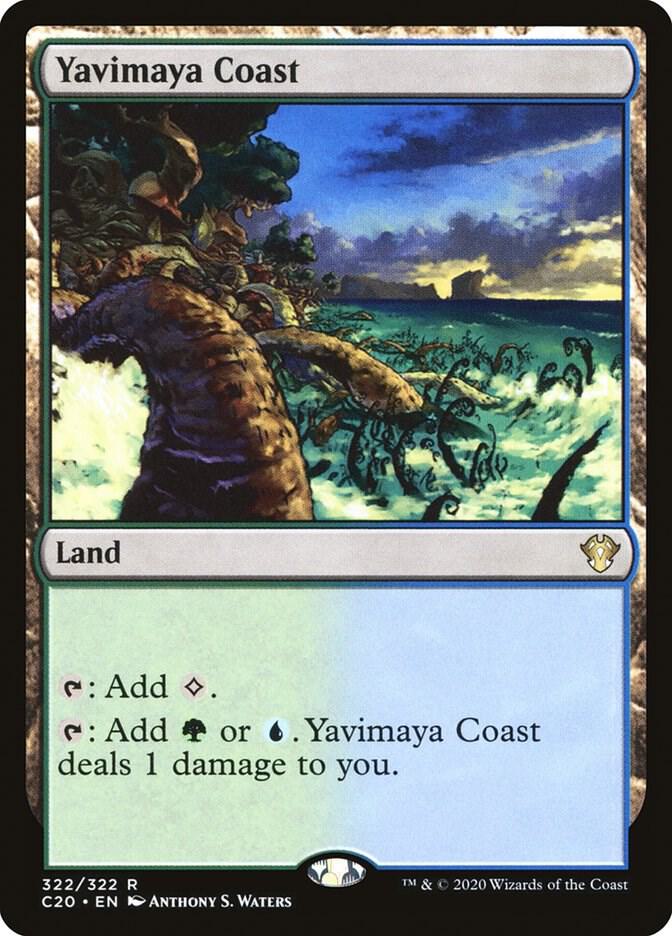 Yavimaya Coast 322 card from Commander 2020