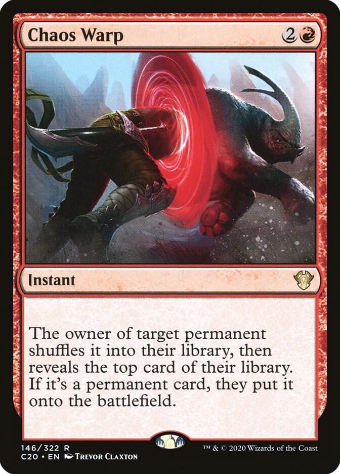 Chaos Warp 146 card from Commander 2020
