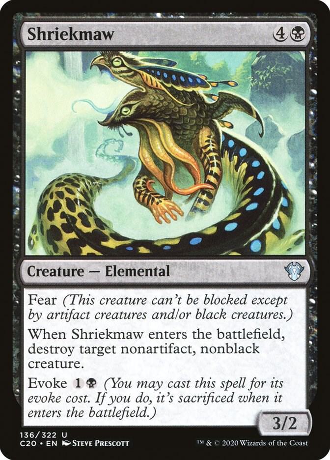 Shriekmaw 136 card from Commander 2020