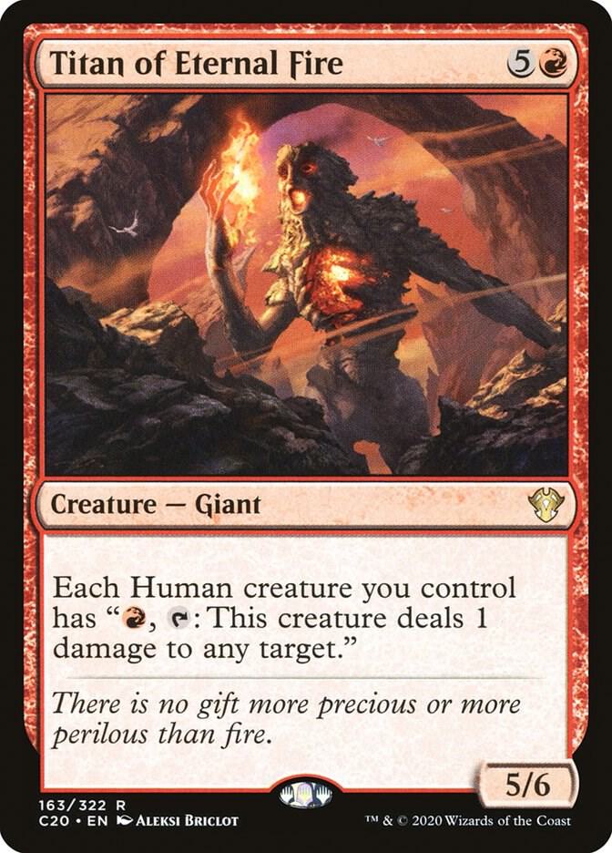 Titan of Eternal Fire 163 card from Commander 2020
