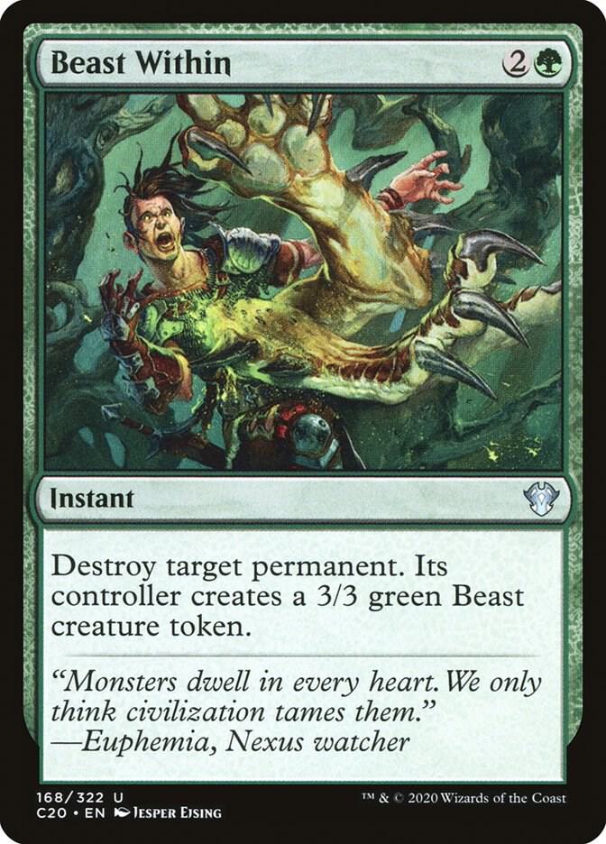 Beast Within 168 card from Commander 2020
