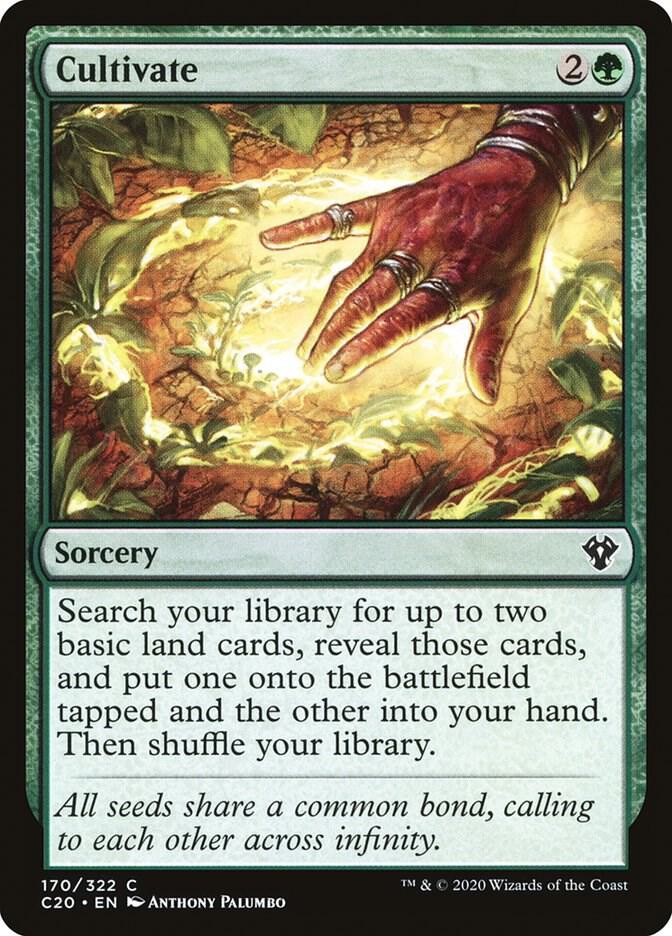 Cultivate 170 card from Commander 2020