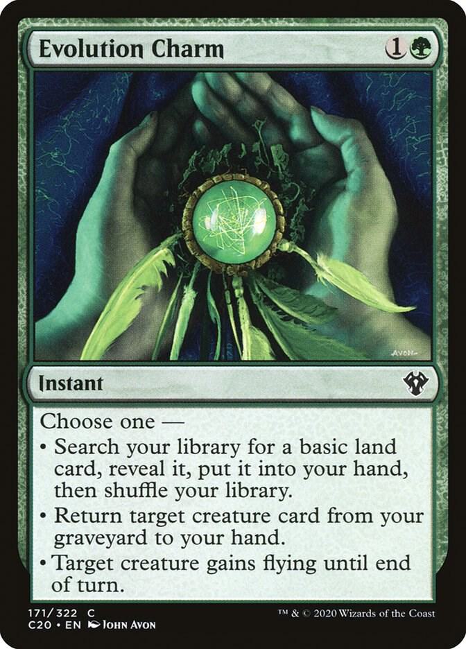 Evolution Charm 171 card from Commander 2020