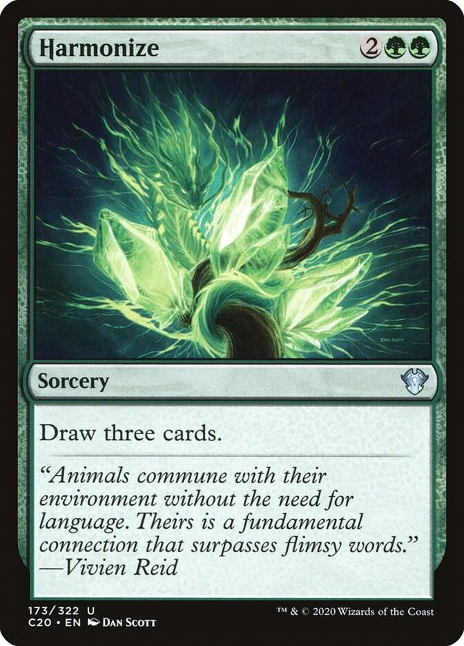 Harmonize 173 card from Commander 2020