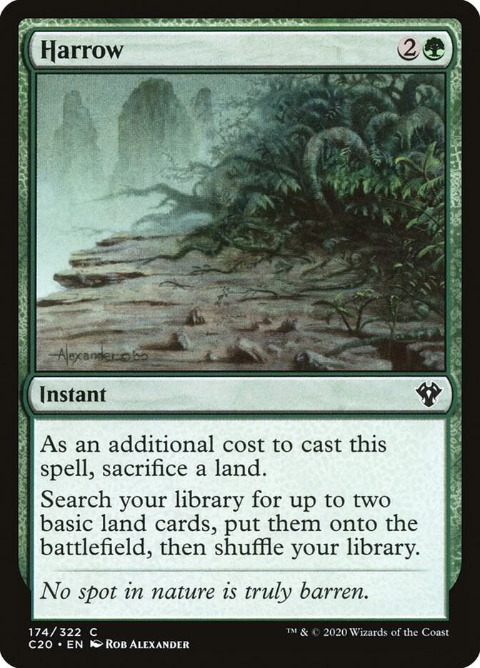 Harrow 174 card from Commander 2020