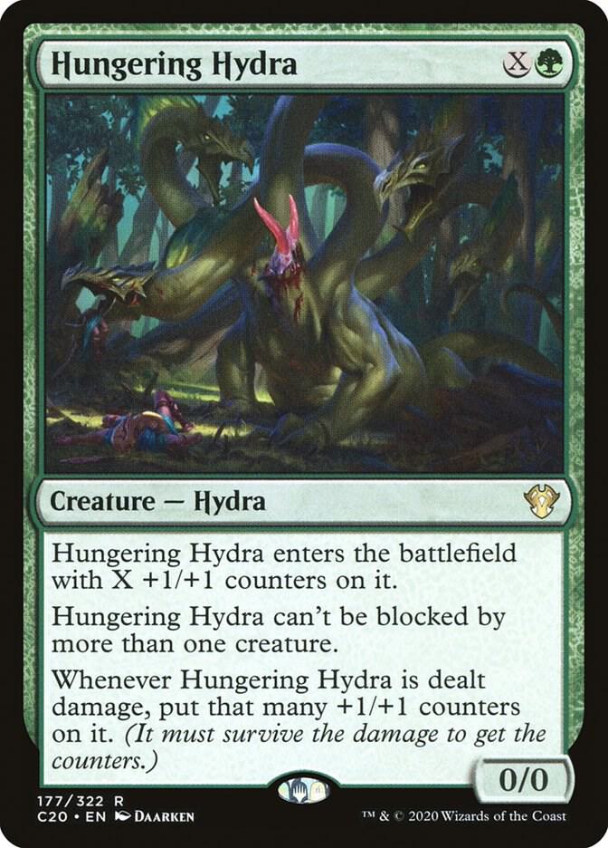 Hungering Hydra 177 card from Commander 2020