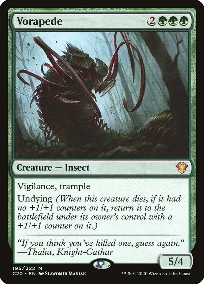 Vorapede 195 card from Commander 2020