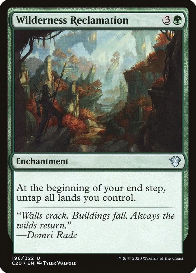 Wilderness Reclamation 196 card from Commander 2020