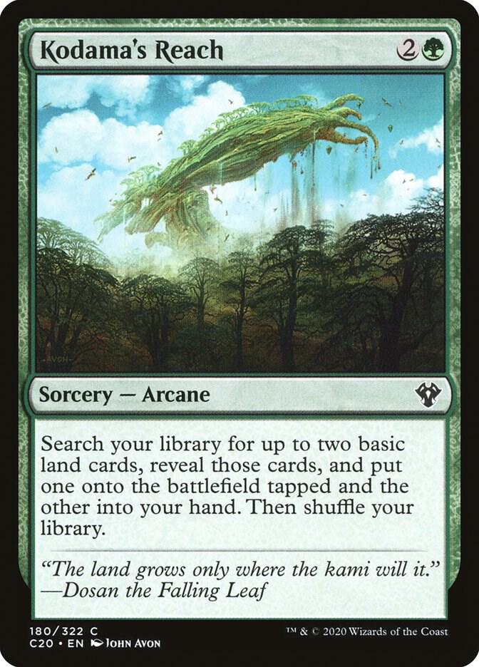 Kodama's Reach 180 card from Commander 2020