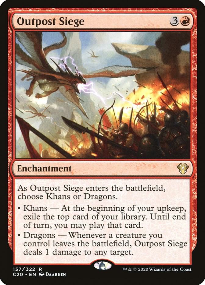 Outpost Siege 157 card from Commander 2020