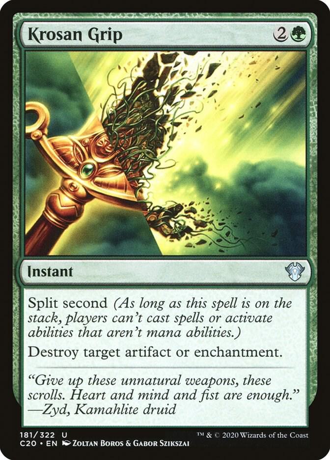Krosan Grip 181 card from Commander 2020