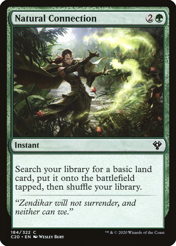Natural Connection 184 card from Commander 2020