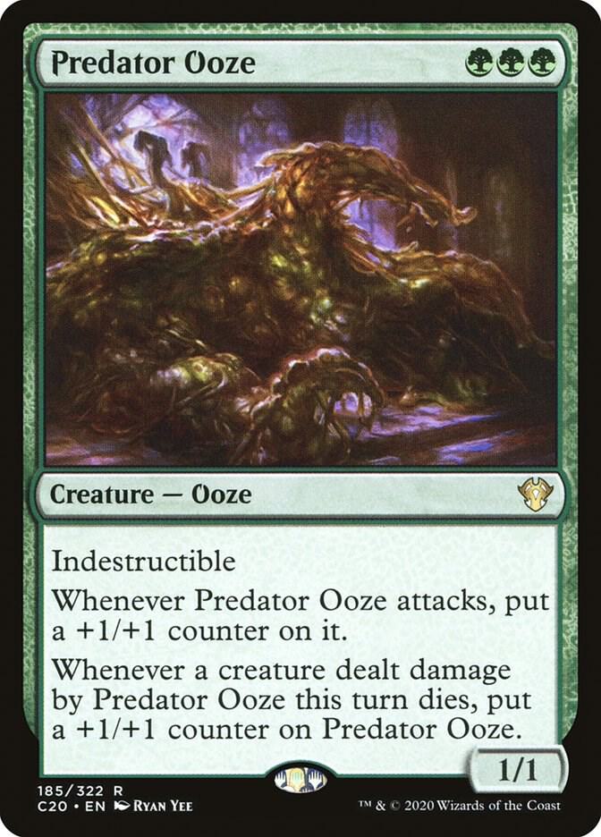 Predator Ooze 185 card from Commander 2020