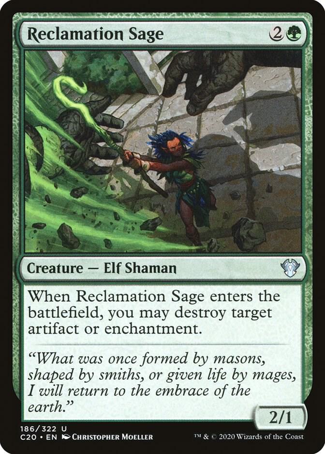 Reclamation Sage 186 card from Commander 2020