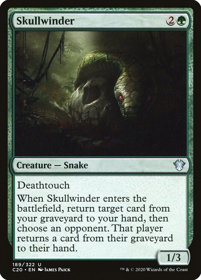 Skullwinder 189 card from Commander 2020