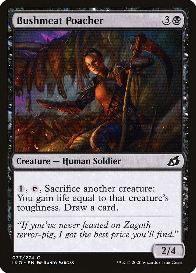 Bushmeat Poacher 77 card from Ikoria: Lair of Behemoths