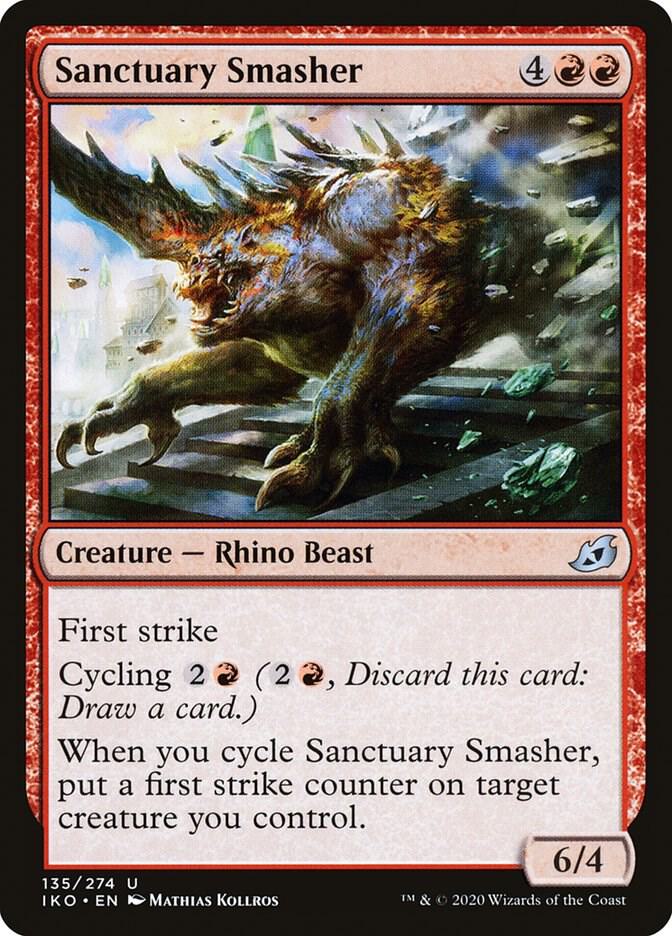 Sanctuary Smasher 135 card from Ikoria: Lair of Behemoths