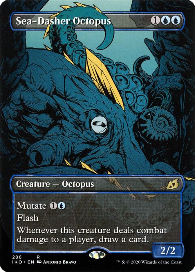 Sea-Dasher Octopus (Showcase) 286 card from Ikoria: Lair of Behemoths