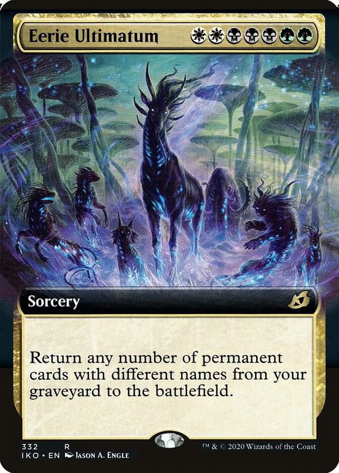 Eerie Ultimatum (Extended Art) 332 card from Ikoria: Lair of Behemoths